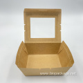 High quality kraft paper box with window 500ml